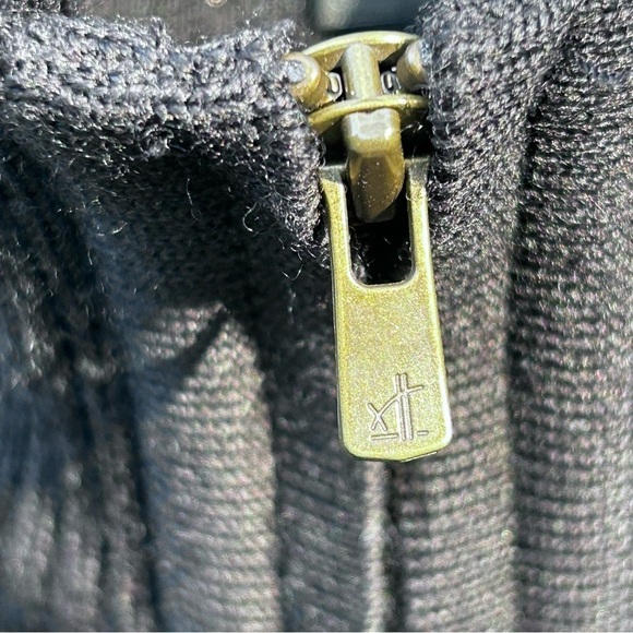 ST. CROIX Men's Full Zip Cardigan Quilted Black Sweater Vest Wool Blend Size XL - Picture 5 of 8